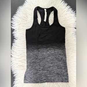Lululemon  Black and Gray ombré Tank Top size 4
